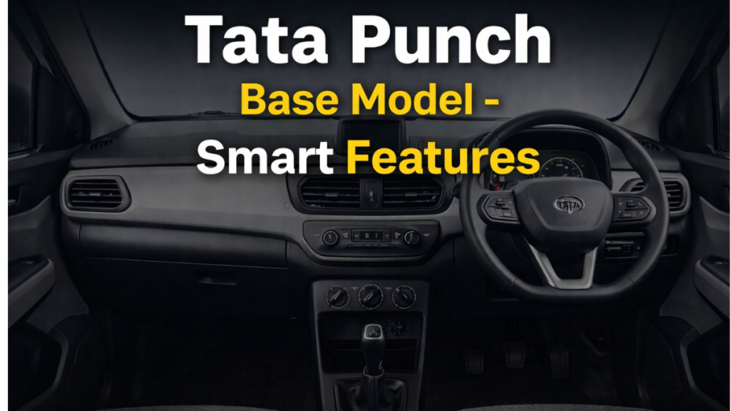 Tata Punch base model exterior SUV design with high ground clearance and bold look
