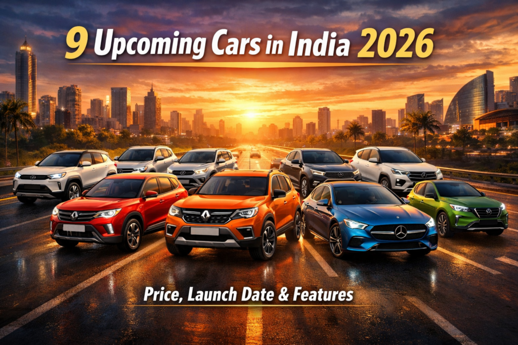 “9 upcoming cars in India 2026 including SUVs, MPVs, and electric vehicles with price and features