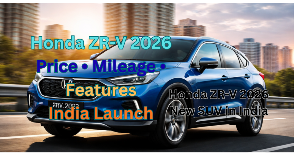 Honda ZR-V 2026 front view SUV review India